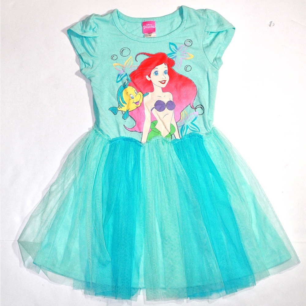 Disney Aqua and Teal Little Mermaid Tulle Dress for Kids